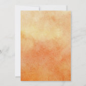 Citrus Baby shower Oranje tuin Waterverf Kaart (Achterkant)