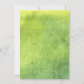Citrus Baby shower Rustic Lemon Leaf Waterverf Kaart (Achterkant)