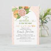 Citrus Baby shower Sinaasappel Arch Moderne Waterv Kaart (Staand voorkant)