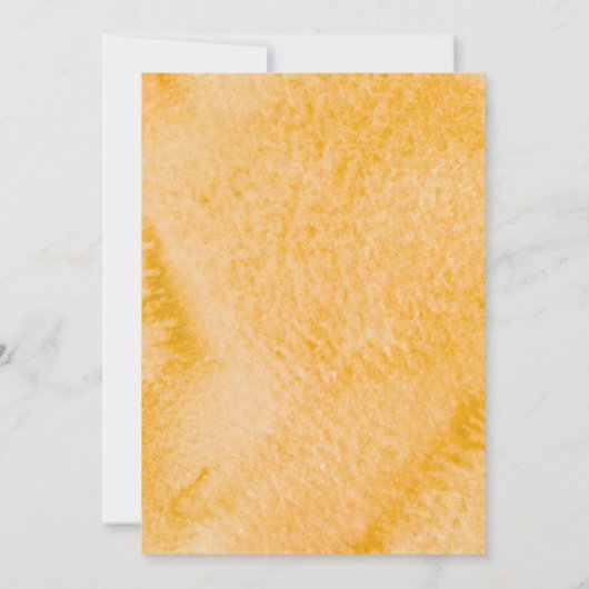 Citrus Baby shower Sinaasappel Slice Waterverf Mod Kaart (Achterkant)