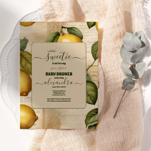 Citrus Baby shower Summer Waterverf Citrus Kaart