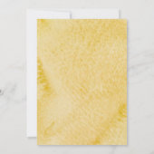 Citrus Baby shower Waterverf Lemon Slice Modern Kaart (Achterkant)