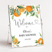 Citrus baby shower-welkomstteken poster