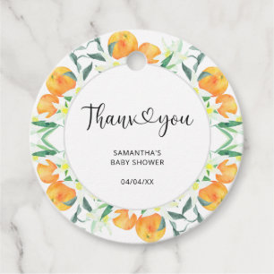 Citrus bedankt bedankjes labels