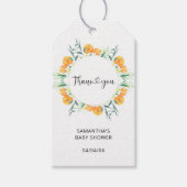 Citrus bedankt cadeaulabel (Voorkant)