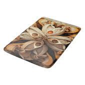 Citrus Beige Brown Ornamental Pset Decor Pattern Badmat (Gekanteld)