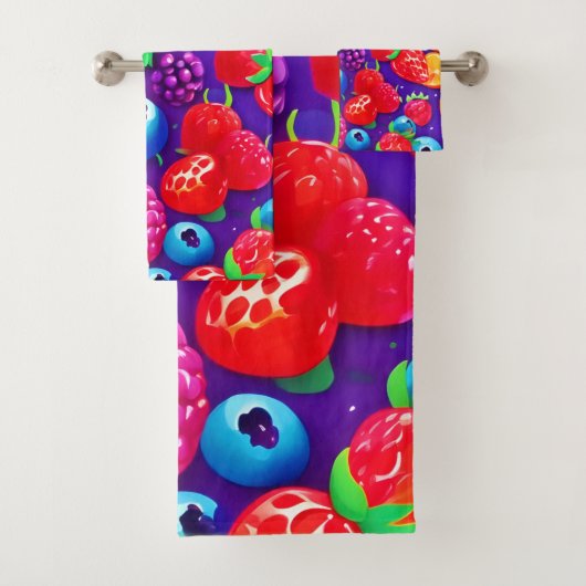 Citrus & Berries Burst Bad Handdoek (Insitu)
