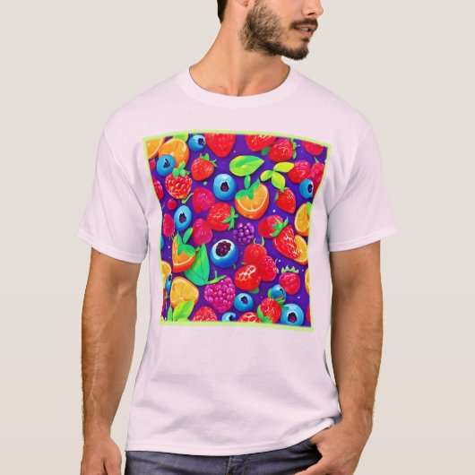 Citrus & Berries Burst T-shirt (Voorkant)