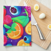 Citrus & Berries Burst Theedoek (Quarter Fold)