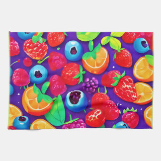 Citrus & Berries Burst Theedoek