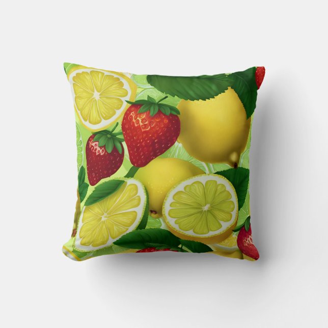 Citrus Berry Frisse Kussen (Voorkant)