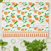 Citrus beschikt over een kunstmatig handgetekend S Theedoek (Gevouwen)