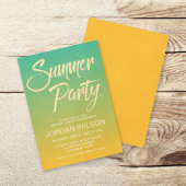 Citrus Birthday New Home Summer Party nodigt uit Kaart