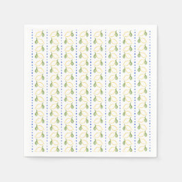 Citrus Blauw & Geel Amalfi Mediterraan Servet