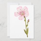 Citrus Bloemen Bruids Douche Uitnodiging (Achterkant)