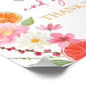 Citrus Bloemen Kaarten & Geschenken Vrijgezellenfe Poster (Hoek)
