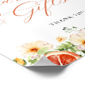 Citrus Bloemen Vrijgezellenfeest Kaarten en Gesche Poster (Hoek)
