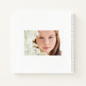 Citrus Bloemen Witte Foto Afstuderen Notitieboek (Achterkant)