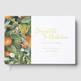 Citrus Bloemig | Botanische Bruiloft Gastenboek