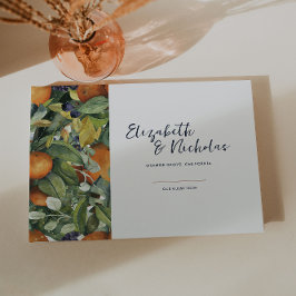 Citrus Bloemig | Botanische Bruiloft Gastenboek