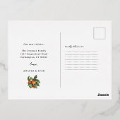 Citrus Bloemig | Botanische verhuisbericht Folie Feestdagen Briefkaart (Achterkant)