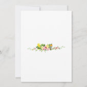 Citrus Bloemige Bruidsdouche Uitnodiging (Achterkant)