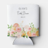 Citrus Bloemige Bruiloft Feest tropisch helder Blikjeskoeler (Achterkant)