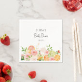 Citrus Bloemige Bruiloft Feestelijke Shower Servet (Insitu)