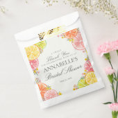 Citrus Bloemige Bruiloftsfeest Dessert Hoofdtracti Bedankzakje (Gezegeld)