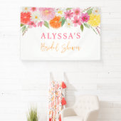 Citrus Bloemige Citroen Sinaas Bruidsdouche Spandoek (Insitu)