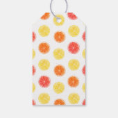 Citrus Bloemige Citroen Sinaasappel Bruidsdiner Cadeaulabel (Achterkant)