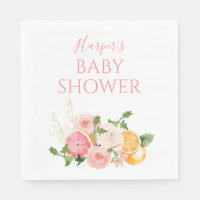 Citrus Bloemige Fruit Baby Shower