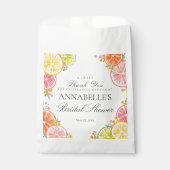 Citrus Bloemige Hoofdtang Bruiloftsontbijt Dessert Bedankzakje (Voorkant)