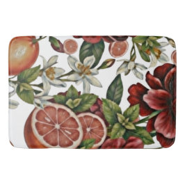 Citrus Bloemrijke zomer Badmat