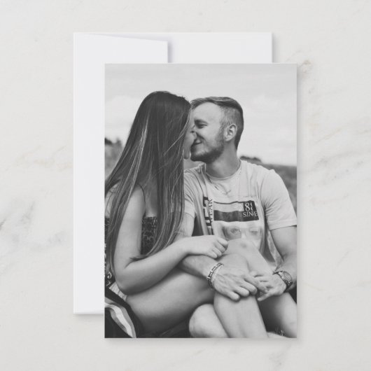 Citrus bloesem foto bruiloft opslaan van de datum save the date (Achterkant)