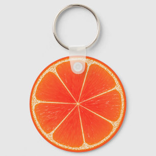 Citrus Blood Oranje Fruitstuk Sleutelhanger