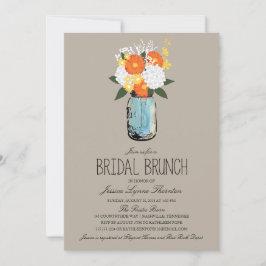 Citrus Bloom Mason Jar | Bridesmaid Brunch Kaart
