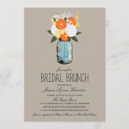 Citrus Bloom Mason Jar | Bridesmaid Brunch Kaart