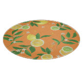 Citrus Bloom Waterverf Fabric Snijplank (Hoek)