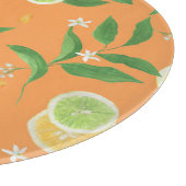 Citrus Bloom Waterverf Fabric Snijplank (Hoek)