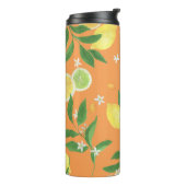 Citrus Bloom Waterverf Fabric Thermosbeker (Gedraaid links)