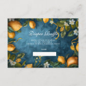 Citrus Blossom Blue Diapper Raffle Informatiekaartje (Voorkant)