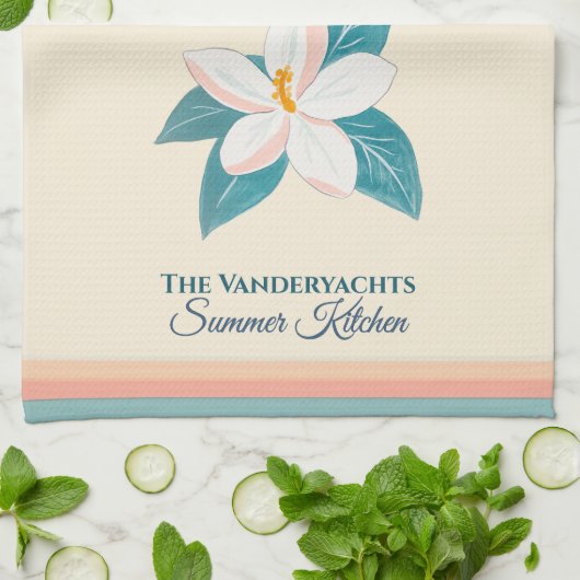 Citrus Blossom & Coastal Theedoek (Gevouwen)