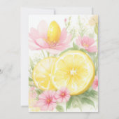 Citrus Blossom Meadow Meisje Baby shower Kaart (Achterkant)