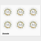 Citrus Boomgaard | Boho Botanisch Retouradres Ronde Sticker (Vel)