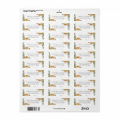 Citrus Boomgaard Boho Groene Huwelijksadreslabel Etiket (Full Sheet)
