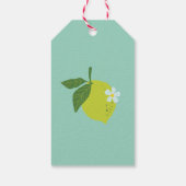 Citrus Botanical Custom Verjaardag Gift Label Cadeaulabel (Achterkant)