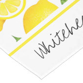 Citrus Botanical Lemon personaliseren Lange Tafelloper (Hoek)