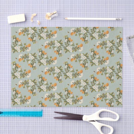  Citrus Botanical Tissue Paper Tissuepapier (Craft)