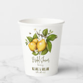 Citrus Botanisch Papieren Bekers (Voorkant)